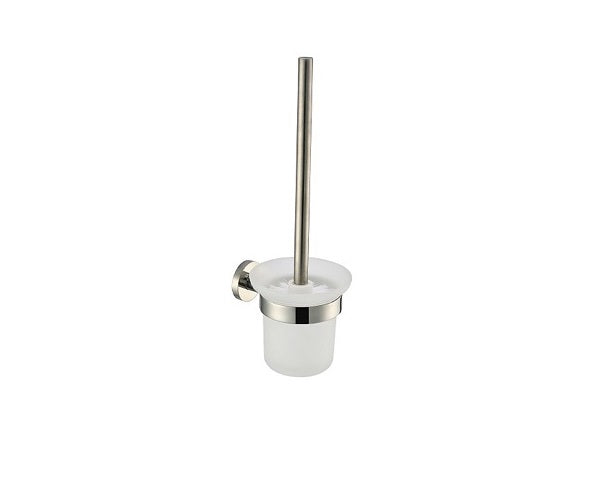 Brosse WC avec support en chrome