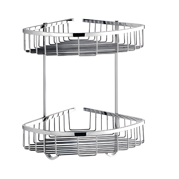 Étagère de douche d'angle à 2 niveaux