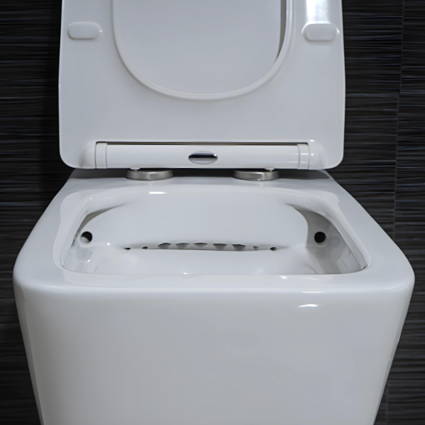 Toilettes murales blanches