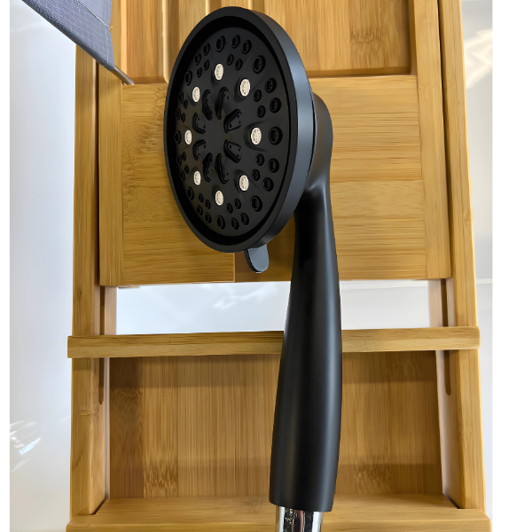 Douchette à main 7 fonctions en noir mat, chrome