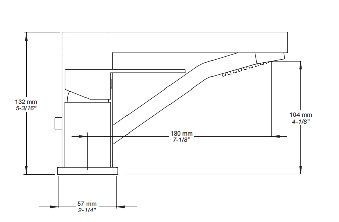 Barrel - 3-piece bath faucet with black spray B05-1331-07-KK