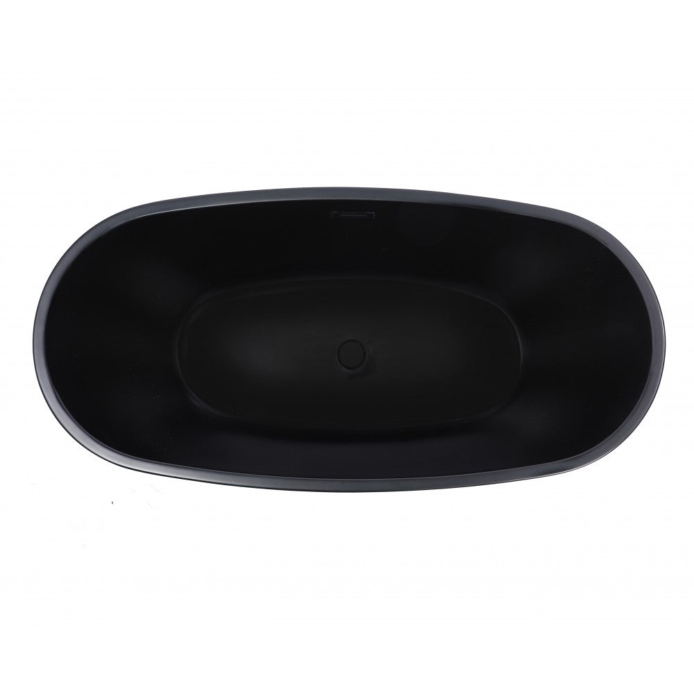 ID Baignoire Autoportante Fuxi 67" - Noir Mat