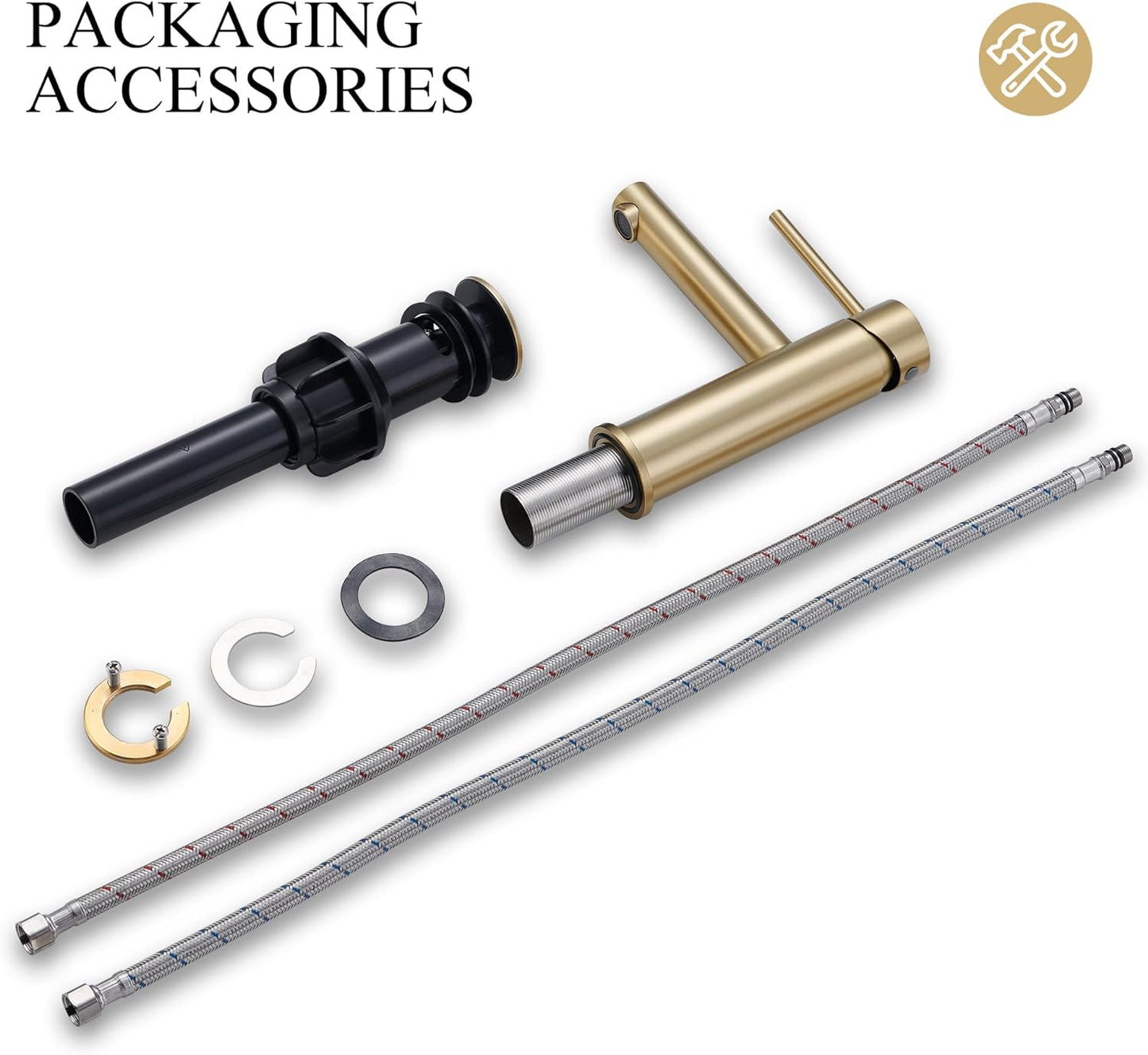 Borua Tohlar Basin Faucet - Gold