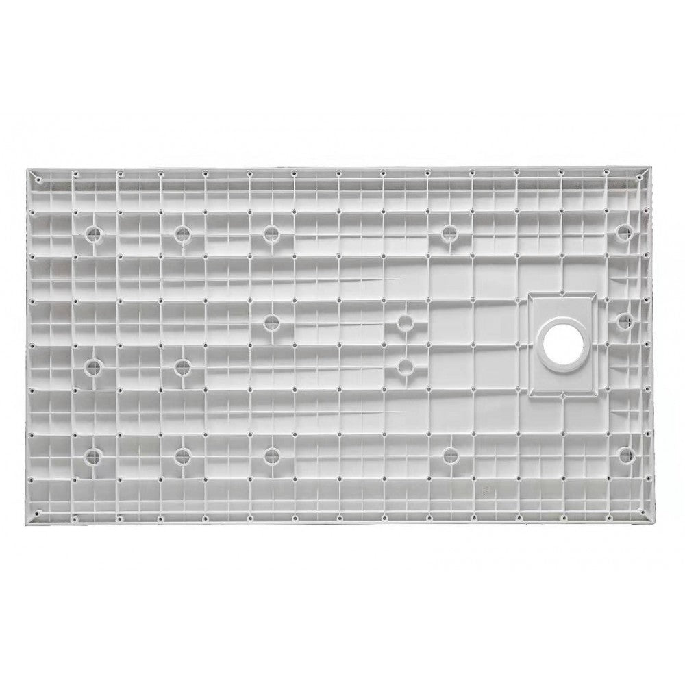 Brutus 48"x36", white, SMC shower base