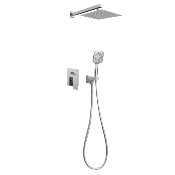 Kit de Douche Corvo Nickel Brossé