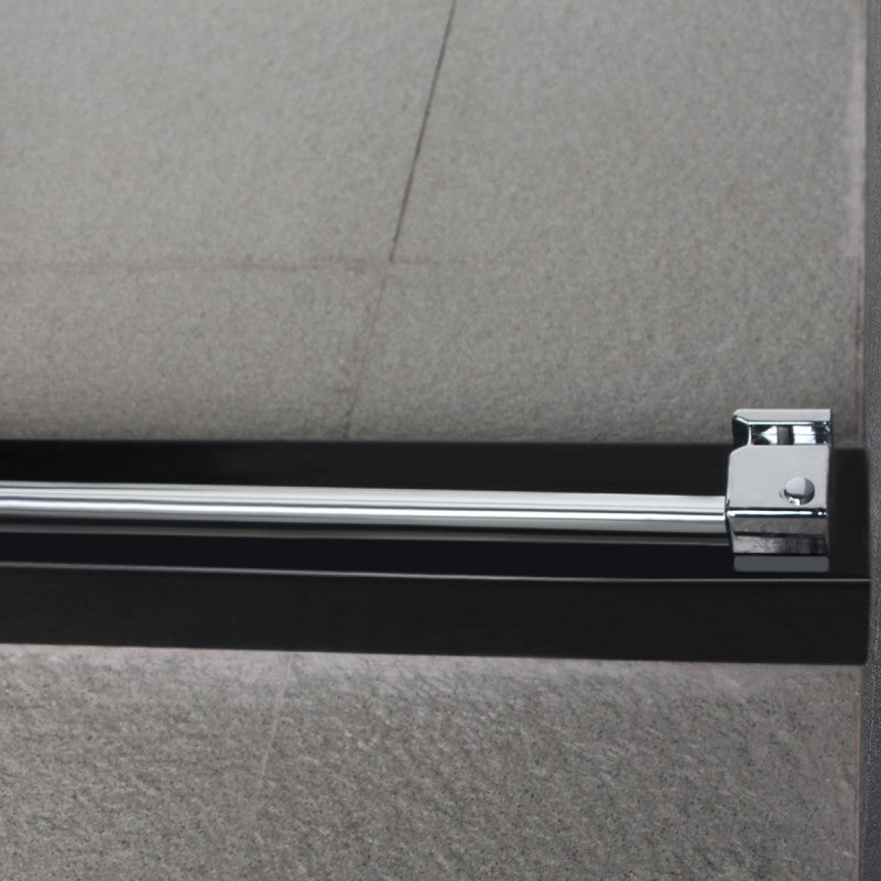 Poutos 48 ", chrome, porte en verre de douche