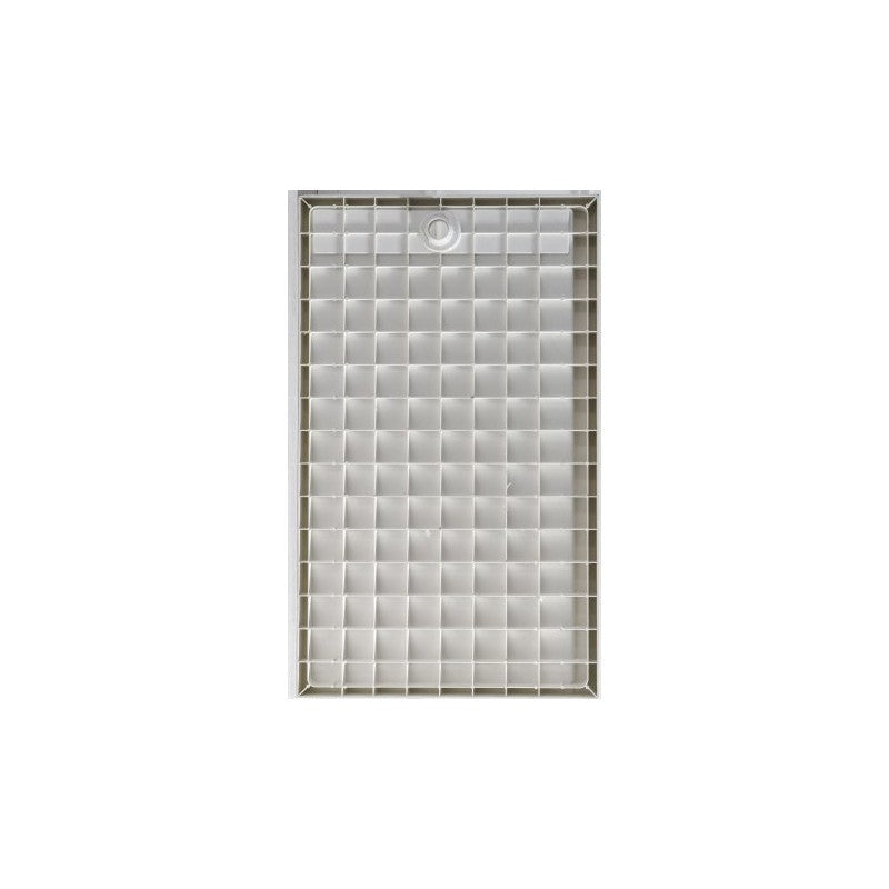 Xenon 60"x36", Straight Drain, SMC Shower Base