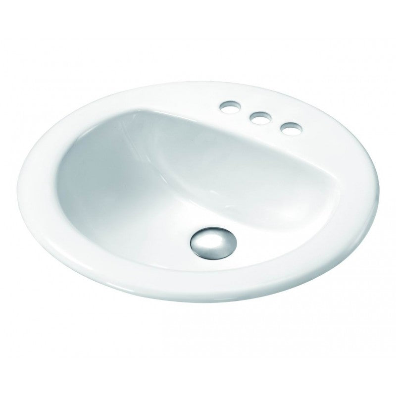 Babibo 20" Semi-Recessed Porcelain Sink