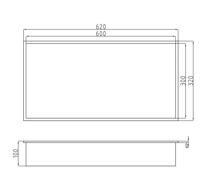 Shower Niche 24in x 12in - White