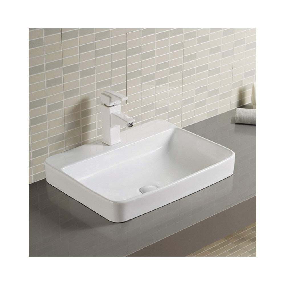 Glossy white groin, porcelain sink