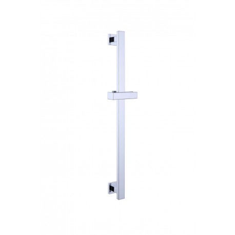 Shower support bar, chrome finish