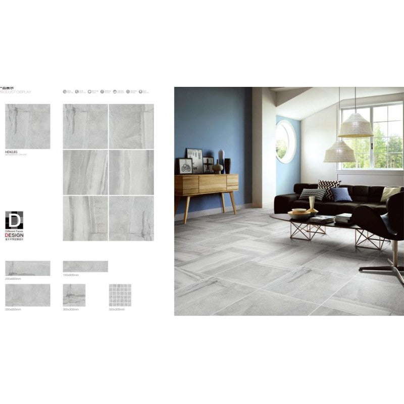 Matte finish ceramic 24" x 24"