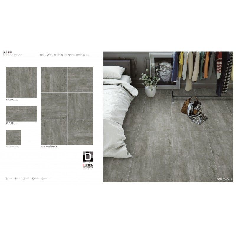 Matte finish ceramic 24" x 24"