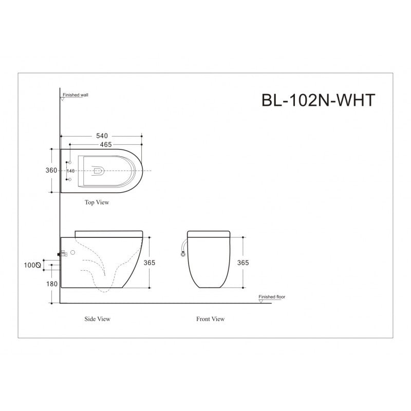 Vattis Pearl, wall-mounted toilet