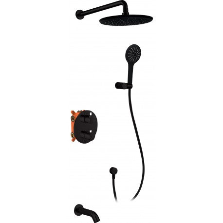 Goro, Bath/Shower Faucet - Black