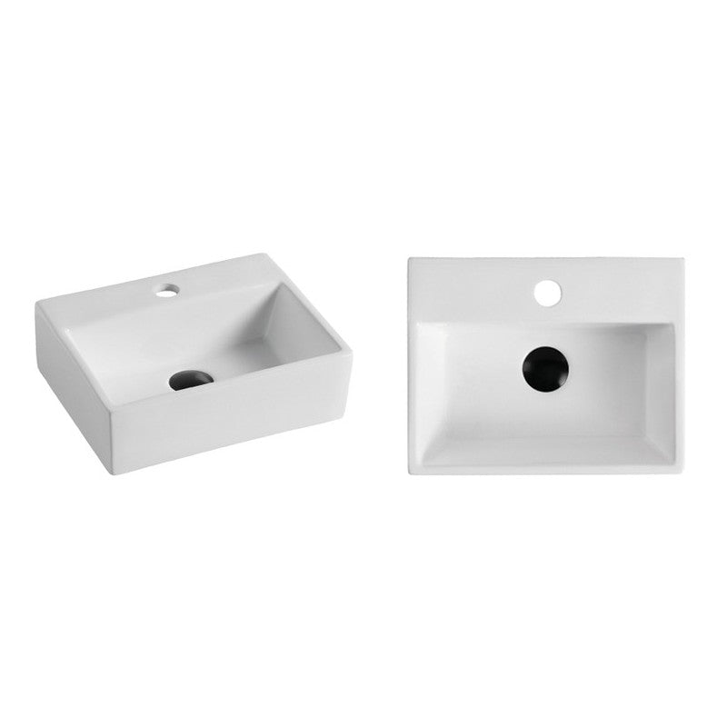 Jamaï porcelain basin 15" x 12",