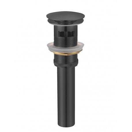 Aeris matt black, with sink overflow