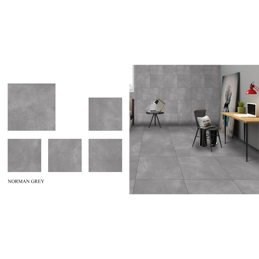 NORMAN GREY Matte Finish Ceramic 24" x 24"