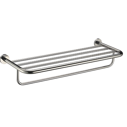 Wall Mounted Towel Rack in Chrome, Round