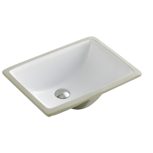 18.5in Rectangular Undermount Sink in Porcelain (Backorder)