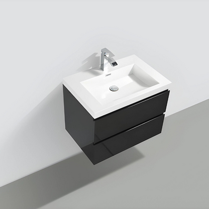 Meuble-lavabo simple Alice 32 po avec dessus en acrylique