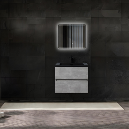 Meuble-lavabo simple EDI de 24 po avec dessus en quartz sable