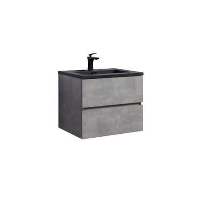 Meuble-lavabo simple EDI de 24 po avec dessus en quartz sable