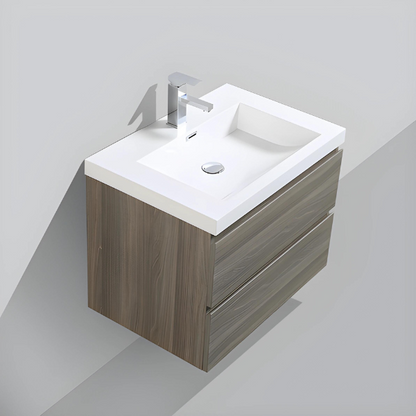 Meuble-lavabo simple Alice 32 po avec dessus en acrylique