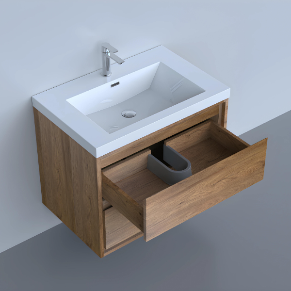 Meuble-lavabo simple Emma de 30 po avec lavabo en polymarbre