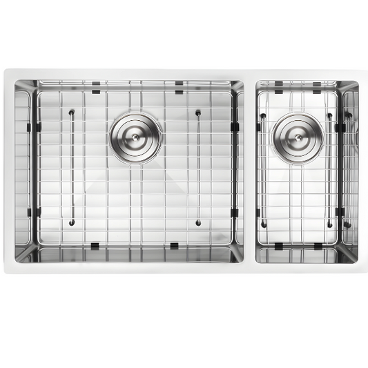 32 in Stainless Steel Double Bowl Kitchen Sink (70/30)