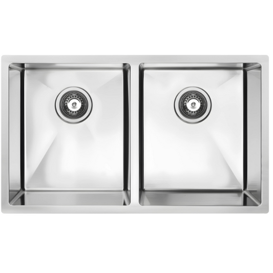 32in Stainless Steel Double Bowl Kitchen Sink (50/50)