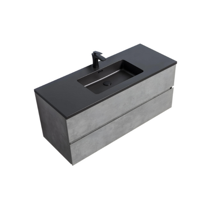 Meuble-lavabo simple EDI de 48 po avec dessus en quartz sable