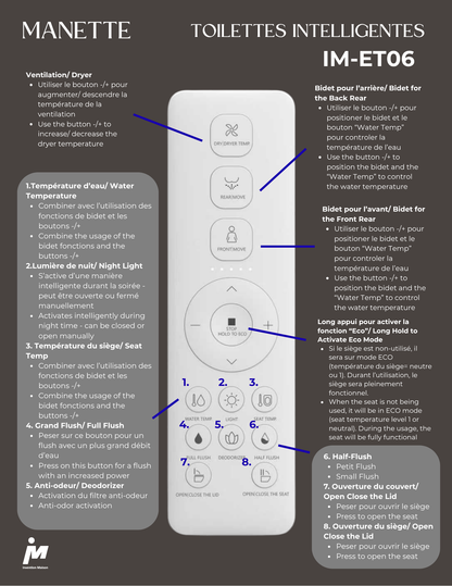 Toilette intelligente IM-ET06