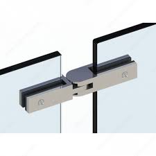Glass railing connector, adjustable angle - Matte black