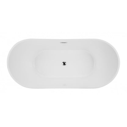 Buri 59" freestanding bathtub, 