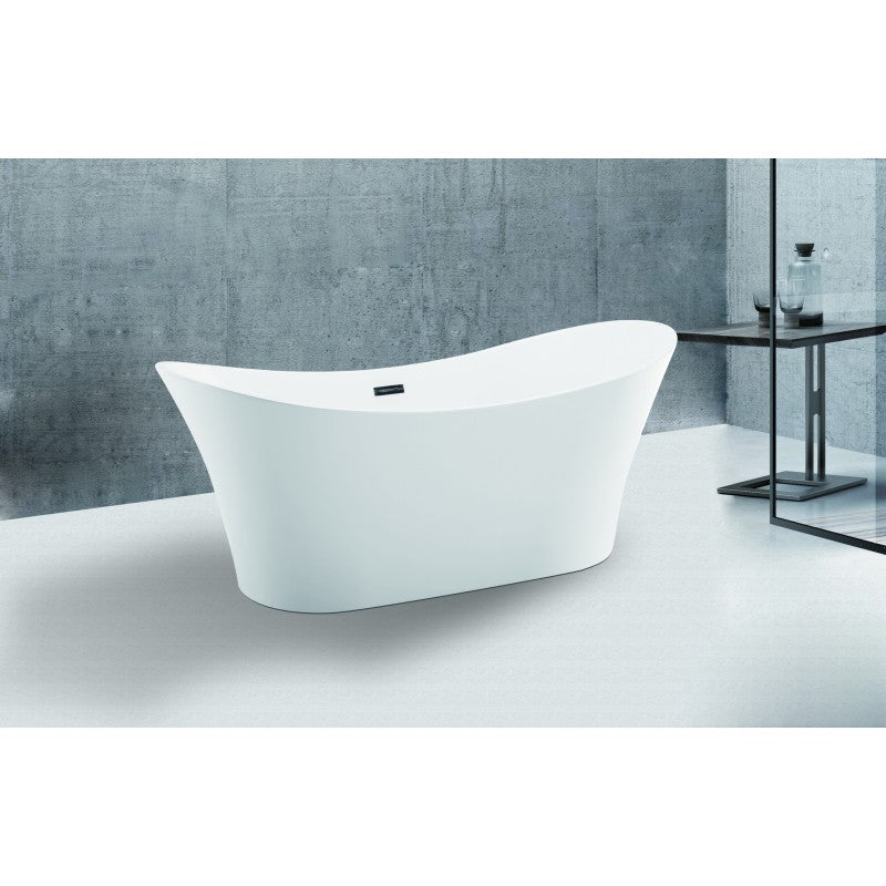 Buri 67" freestanding bathtub, 