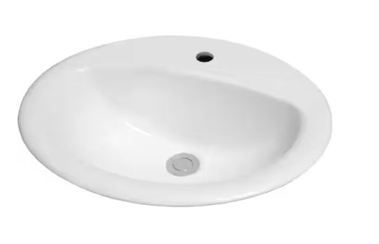 Lavabo a encastré Ovale 20po