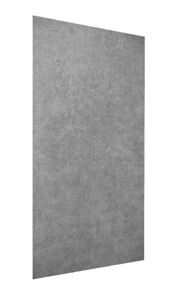 Mur de douche en PVC effet béton gris mat 48 po x 96 po