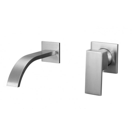 Demeter chrome wall-mounted sink and sink faucet