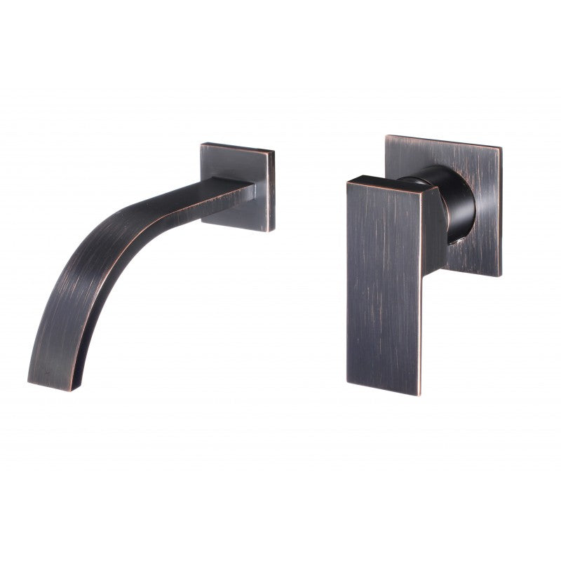 Demeter Oil Rubbed Bronze Wall Mount Sink and Sink Faucet