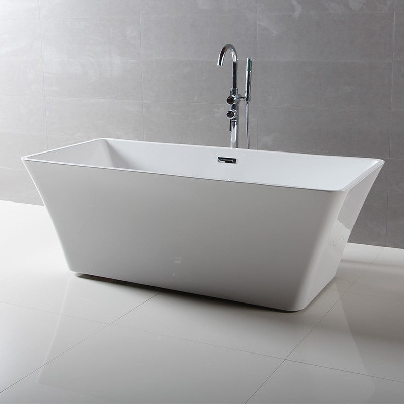 ID Isis 55" Freestanding Bathtub - White 