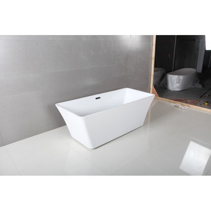 ID Isis 55" Freestanding Bathtub - White 