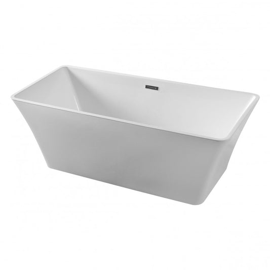 ID Isis 59" Freestanding Bathtub - White 