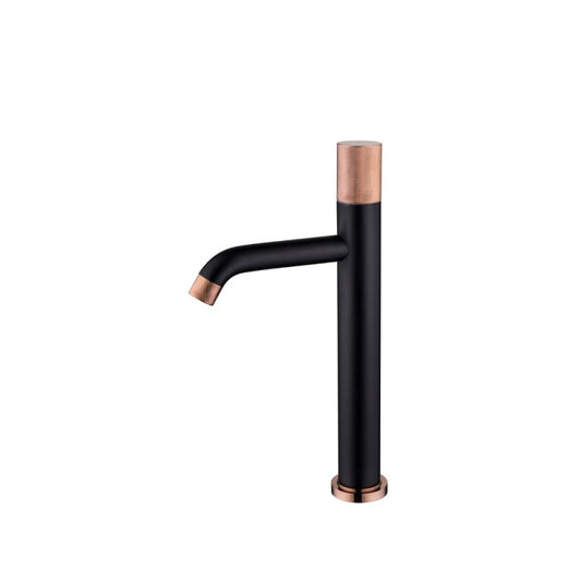 Mateo, black and rose gold, sink faucet