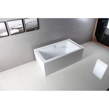 Mateo right-hand drain, two-sided bath