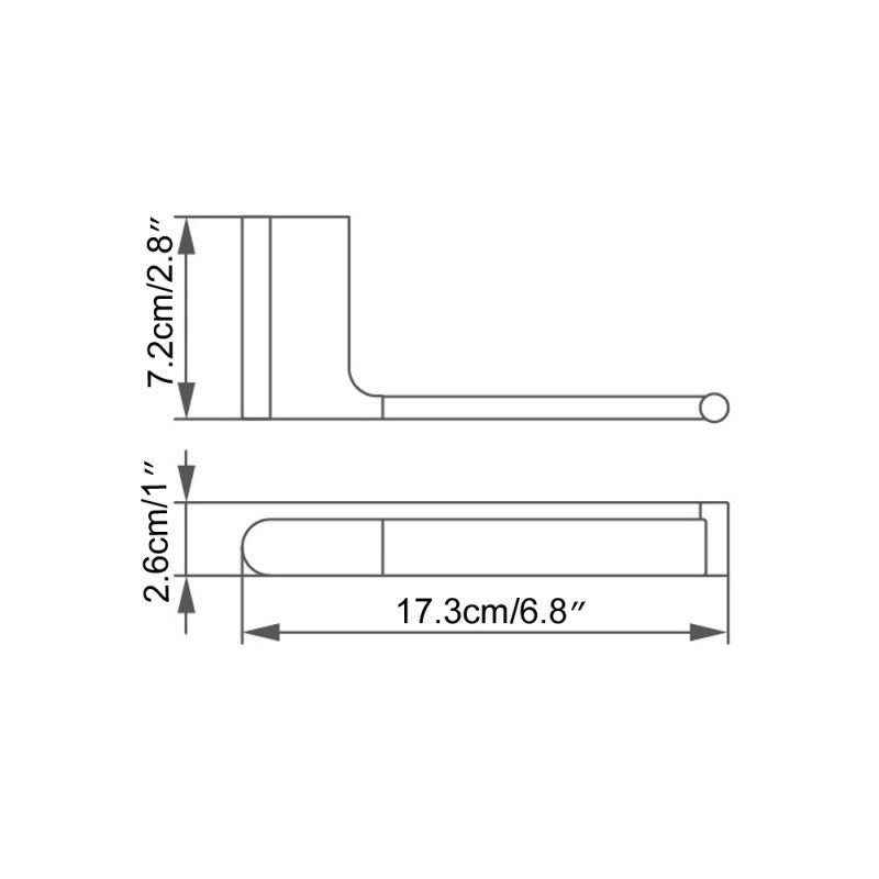 Paper holder L - Rounded