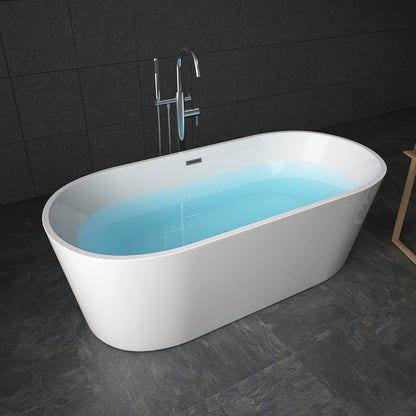 ID 67" Freestanding Tub Rod - White