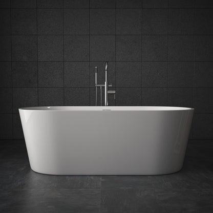 ID 67" Freestanding Tub Rod - White