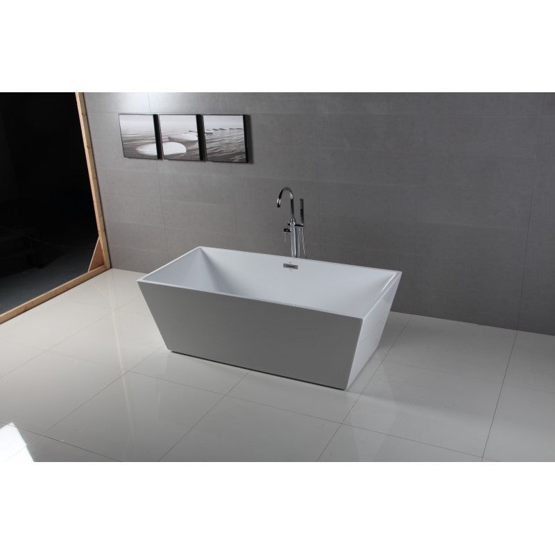 ID 59" Freestanding Roman Bathtub - White