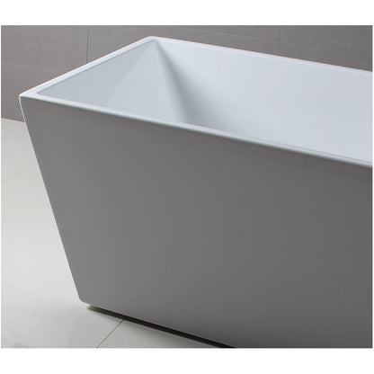 ID 59" Freestanding Roman Bathtub - White